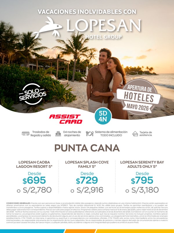 Paquete turístico a Punta Cana con playa paradisíaca en República Dominicana